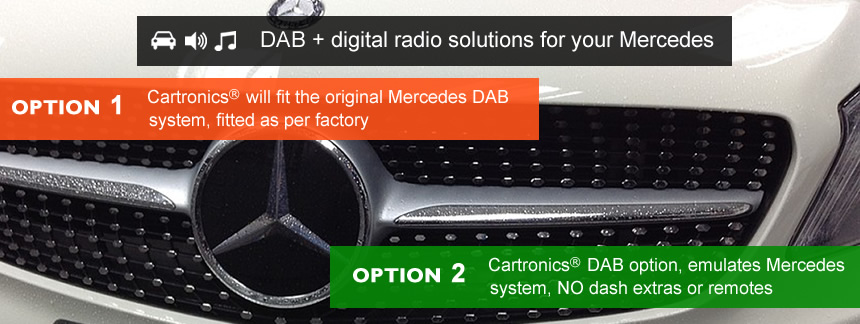 DAB for Mercedes, digital radio no dash extras or remotes